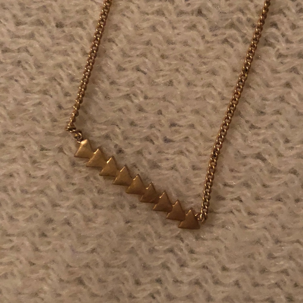Madewell gold arrow necklace